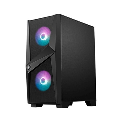 Msi 306-7G20R21-809 TORRE M-ATX MSI MAG FORGE M100R ARGB NEGRO 3XVENT 120MM ARGB LATERAL CRISTAL TEMPLADO