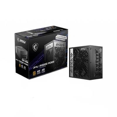 Msi 306-7ZP7C11-CE0 MSI MPG A1000G PCIE5. Potencia total: 1000 W, Voltaje de entrada AC: 100 - 240 V, Frecuencia de entrada AC: 50 - 60 Hz. Alimentador de energía para tarjeta madre: 20+4 pin ATX, Longitud del cable de alimentación de la placa base: 60 cm, Longitud del cable de alimentación SATA: 500,650,700,850 mm. Utilizar con: PC/servidor, Factor de forma de fuente de alimentación (PSU): ATX, Certificación 80 PLUS: 80 PLUS Gold. Color del producto: Negro, Tipo de enfriamiento: Activo, Diámetro de ventilador: 13,5 cm. Ancho: 150 mm, Profundidad: 150 mm, Altura: 86 mm