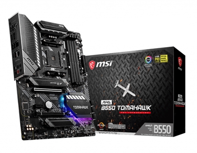 Msi 911-7C91-002 MSI MAG B550 Tomahawk. Fabricante de procesador: AMD, Socket de procesador: Zócalo AM4, Procesador compatible: AMD Ryzen 3 3rd Gen, 3rd Generation AMD Ryzen 5, 3rd Generation AMD Ryzen 7, 3rd Generation AMD.... tipos de memoria compatibles: DDR4-SDRAM, Tipo de ranuras de memoria: DIMM, Velocidades de reloj de memoria soportadas: 1866,2133,2400,2667,2800,2933,3000,3066,3200,3466,3600,3733,3866,4000,4133,4266,4400,4533,4600,4733,. Interfaces de disco de almacenamiento soportados: Serial ATA III, Tipos de unidades de almacenamiento admitidas: HDD & SSD. Soporte para proceso paralelo: 2-Way CrossFireX, Memoria máxima de adaptador de gráficos: 16000 MB, Máxima resolución: 4096 x 2160 Pixeles. Tipo de interfaz ethernet: 2.5 Gigabit Ethernet, Gigabit Ethernet, Controlador LAN: Realtek RTL8111H,Realtek RTL8125B