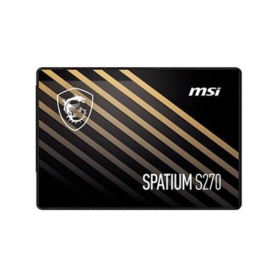 Msi S78-440E350-P83 Msi Spatium S270 Sata 2.5 480Gb. Sdd, Capacidad: 480 Gb, Factor De Forma De Disco Ssd: 2.5, Velocidad De Escritura: 450 Mb/S, Velocidad De Transferencia De Datos: 6 Gbit/S, Componente Para: Pc/Ordenador Portátil