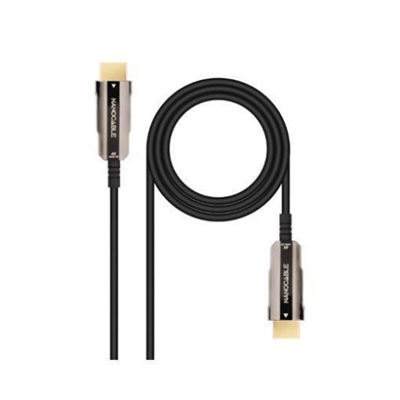 Nanocable 10.15.2030 Cable HDMI 2.0 AOC 4K Nanocable 10.15.2030/ HDMI Macho - HDMI Macho/ 30m/ Negro.