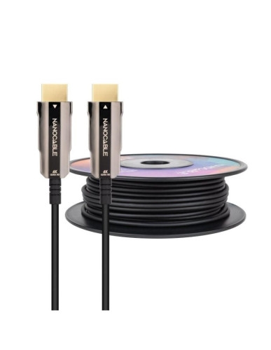 Nanocable 10.15.2080 NANO CABLE - Cable hdmi 2.0 aoc 4k nanocable 10.15.2080/ hdmi macho - hdmi macho/ 80m/ negro