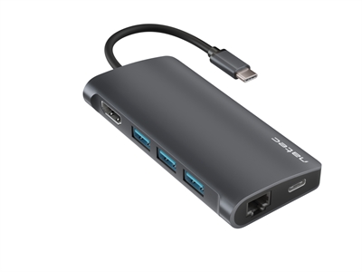 Natec NMP-1773 Natec Fowler 2. Tecnología De Conectividad: Alámbrico - Interfaz De Host: Usb 3.2 Gen 1 (3.1 Gen 1) Type - C. Ethernet Lan - Velocidad De Transferencia De Datos: 10 -100 Mbit - S. Color Del Producto: Gris - Tarjetas De Memoria Compatibles: Microsd (T...