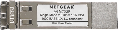 Netgear AGM732F Mod.Gigabit Fibra Sfp Gbic 1000Base-Lx Para Gsm7328s Gsm7324 Gsm7312 Gsm7248 Gsm7212 Fsm7352s Fsm7328s Fsm7326p Gs748t Gs724t Gs716t.. - Tipología Genérica: Transceptor; Tipología Específica: 1000Base-Lx; Funcionalidad: Agregue El Puerto 1000Base-Lh Al Switch 1