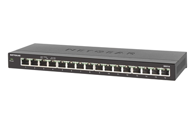 Netgear GS316-100PES NETGEAR SOHO Gigabit Ethernet Switch GS316 - Conmutador - sin gestionar - 16 x 10/100/1000 - sobremesa, montaje en pared