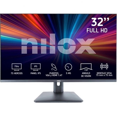 Nilox NXM32FHD11 Monitor 32 Ips 5Ms Hdmi Vga