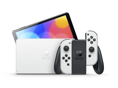 Nintendo 10007766 Nintendo Switch (Modelo Oled)&Nbsp,Incluye Una Pantalla De 7 Pulgadas Con Un Marco Más Fino. Los Colores Intensos Y El Alto Contraste De La Pantalla Proporcionan Una Experiencia De Juego Portátil Y De Sobremesa Enriquecedora, Y Aportan Mucha Vida A Los Juegos, Tanto Si Compites A Gran Velocidad Sobre El Asfalto Como Si Te Ves Las Caras Con Enemigos Temibles. Características Disfruta Del Modo Sobremesa En El Ángulo Que Prefieras: &Nbsp,Abre El Soporte Y Pásale Un Mando A Otro Jugador Para Compartir La Pantalla Y Disfrutar Del Multijugador Competitivo Y Cooperativo, Donde Y Cuando Quieras. El Soporte Ancho Ajustable De Nintendo Switch (Modelo Oled) Puede Colocarse En El Ángulo Que Prefieras Para Disfrutar Del Modo Sobremesa Cómodamente. Nueva Base Con Puerto Lan Por Cable: &Nbsp,La Base Incluida Con Nintendo Switch (Modelo Oled) Cuenta Con Dos Puertos Usb, Un Puerto Hdmi Para Conectarse Al Televisor Y Un Nuevo Puerto Lan Por Cable, Que Permite Disfrutar Del Juego En Línea De Manera Más Estable En El Modo Televisor. 64 Gb De Almacenamiento Interno:&Nbsp, Nintendo Switch (Modelo Oled) Cuenta Con 64 Gb De Almacenamiento Interno. Puedes Ampliar El Espacio Disponible Con Una Tarjeta Microsd Compatible (A La Venta Por Separado). Descarga Tus Juegos Favoritos Para Disfrutar De Ellos Donde Y Cuando Quieras. Para Obtener Más Información Sobre Las Tarjetas Microsd Compatibles, Visita Nuestra Sección De Atención Al Consumidor. Altavoces Integrados Con Audio Optimizado: &Nbsp,Disfruta De Un Sonido Nítido Cuando Juegues En El Modo Portátil O En El Modo Sobremesa. Reúne A Todos Ante Una Pantalla Y Disfruta Del Juego En Compañía.&Nbsp, Coloca La Consola En La Base De Nintendo Switch Para Jugar En Alta Definición En El Televisor. Comparte La Pantalla, Comparte La Diversión. &Nbsp,Abre El Soporte De La Consola Para Compartir La Pantalla Y Pasarlo En Grande Con Juegos Multijugador. Lleva Contigo Una Espléndida Pantal La Allá Donde Vayas.&Nbsp, Juega Con Los Mandos Joy-Con Encajados En La Consola Y Llévatela A Donde Quieras. Disfruta En Solitario O En Compañía De Tus Amigos, Ya Sea De Manera Local O En Línea. Diversión Para Todos Con Los Mandos Joy-Con:&Nbsp, Nintendo Switch Tiene Dos Mandos, Uno A Cada Lado De La Consola, Que Funcionan Juntos: Los Joy-Con. Sostenlos En Vertical O En Horizontal, O Comparte Uno Con Un Amigo Para Pasarlo En Grande Con El Juego Competitivo O Cooperativo, Donde Y Cuando Quieras. Especificaciones Desempeño Plataforma: Nintendo Switch Modelo Del Procesador: Nvidia Custom Tegra Acelerómetro: Si Sensor De Luz Ambiental: Si Giroscopio: Si Diseño Color Del Producto: Blanco Tecnología De Control Para Juegos: Analógico/Digital Botones De Función Control Para Gaming: Botón De Inicio, Botón De Encendido Joystick Analógico: Si Control De Volumen: Botones Exhibición Diagonal De La Pantalla: 7,8 Cm (7) Pantalla: Oled Pantalla Táctil: Si Resolución De La Pantalla: 280 X 720 Pixeles Tecnología Táctil: Multi-Touch Tipo De Pantalla Táctil: Capacitiva Medios De Almacenaje Capacidad De Memoria Interna: 64 Gb Tarjeta De Lectura Integrada: Si Tarjetas De Memoria Compatibles: Microsd (Transflash), Microsdhc, Microsdxc Tamaño Máximo De Tarjeta De Memoria: 2000 Gb Conexión Wifi: Si Bluetooth: Si Wi-Fi Estándares: 802.A,802.B,802.G,Wi-Fi 4 (802.N),Wi-Fi 5 (802.Ac) Versión De Bluetooth: 4. Puertos E Interfaces Hdmi: Si Puerto Usb: Si Conector Usb: Usb Tipo C Auriculares: 3,5 Mm Combo De Salida De Auriculares / Micrófono Del Puerto: Si Multimedia Cámara Incorporada: No Número De Altavoces Incorporados: 2 Control De Energía Tecnología De Batería: Ión De Litio Capacidad De Batería: 430 Mah Autonomía: 9 H Tiempo De Carga: 3 H Condiciones Ambientales Intervalo De Temperatura Operativa: 5 - 35 &Deg,C Intervalo De Humedad Relativa Para Funcionamiento: 20 - 80% Peso Y Dimensiones Ancho: 242 Mm Profundidad: 3,9 Mm Altura: 02 Mm Peso: 320 G Contenido Del Embalaje Juego De Video Incluido: No Cargador De Baterias: Si Manual De Usuario: Si