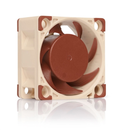 Noctua NF-A4X20-PWM Noctua NF-A4x20 PWM. Tipo: Ventilador, Diámetro de ventilador: 4 cm, Velocidad de rotación (mín.): 1200 RPM, Velocidad de rotación (máx.): 5000 RPM, Nivel de ruido (alta velocidad): 14,9 dB, flujo de aire: 9,4 m³/h, Presión de aire mínima: 1,75 mmH2O, Presión máxima de aire: 2,26 mmH2O. Voltaje: 5 - 12 V. Ancho: 40 mm, Profundidad: 40 mm, Altura: 20 mm. Color del producto: Beige, Marrón