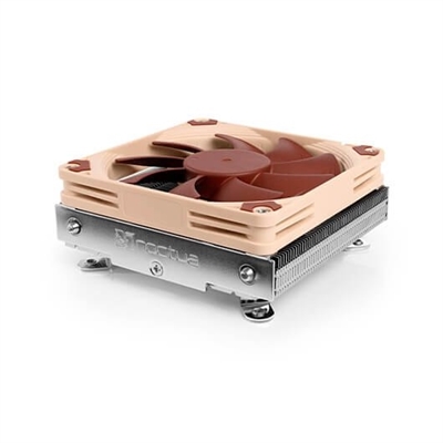 Noctua NH-L9I-17XX DESEMPEÑOLocalización adecuada: ProcesadorTipo: EnfriadorDiámetro de ventilador: 9,2 cmSockets de procesador soportados: LGA 1700Procesador compatible: Intel® Celeron®, Intel® Core™ i3, Intel® Core™ i5, Intel® Core™ i7, Intel® Core™ i9, Intel® Pentium®Velocidad de rotación (mín.): 600 RPMVelocidad de rotación (máx.): 2500 RPMNivel de ruido (alta velocidad): 23,6 dBflujo de aire: 57,5 m³/hTipo de soporte: Self-Stabilising Oil-pressure Bearing (SSO)Cantidad por paquete: 1 pieza(s)Tiempo medio entre fallos: 150000 hDISEÑOColor del producto: Beige, MarrónBase material de la placa: CobreCONTROL DE ENERGÍAFuente de alimentación: 2,52 WVoltaje: 12 VPESO Y DIMENSIONESAncho: 95 mmProfundidad: 95 mmAltura: 37 mmPeso: 385 gDimensiones del ventilador (A x A x P): 92 x 92 x 25 mmAncho del paquete: 213 mmProfundidad del paquete: 149 mmAltura del paquete: 54 mmPeso del paquete: 636 gDATOS LOGÍSTICOSCódigo de Sistema de Armomización (SA): 84733080