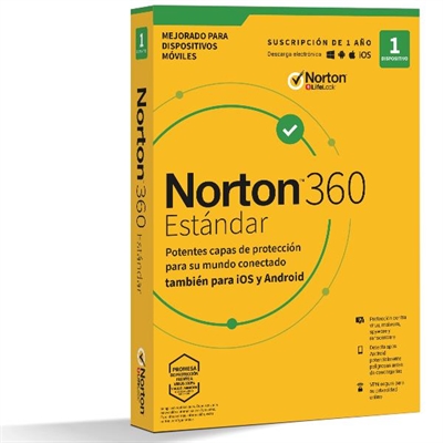 Norton 21398409 Nor360 Std Es 1Usr 1Dev 12Mo Esd - 