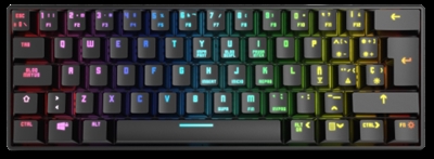 Nox NXKROMKLSTRSP KlusterRGB GAMING MINI BT KEYBOARDEs el teclado mecánico gamer que estabas buscando. Krom Kluster es una ultracompacta arma que te permitirá ganar espacio gracias a su diseño en formato 60 %. Este teclado mini inalámbrico con RGB te allanará el camino hacia la victoria, no dándole tiempo al enemigo ni a un contraataque.Diseño miniKrom Kluster es un teclado mini gamer que te ayudará a liberar espacio en tu escritorio. Su compacto diseño te garantizará una mayor comodidad en cada mapa, ayudándote a superar cada reto que se te presente.Su perfecto tamaño lo hacen el teclado mini mecánico ideal para jugar, pero también para estudiar o trabajar, pudiéndose transportar fácilmente de un lado a otro, siendo un teclado que se adapta a cualquier tipo de setup, gracias a su cuidado diseño.Prestaciones para ganarKrom Kluster presume de una alta compatibilidad: podrás usarlo con equipos y dispositivos Windows, Android, iOS y Mac.Este teclado mini incluye switches mecánicos. Su Modo Gaming, además, te permitirá desactivar la incómoda tecla Windows, evitando que este interrumpa tu partida.Krom Kluster es también un teclado full anti-ghosting, lo que hará que tus sesiones de juego sean súper fluidas, al poder pulsar sin miedo al bloqueo varias teclas a la vez para derrotar al enemigo.Retroiluminación RGBCada una de sus 62 potentes teclas cuenta con retroiluminación RGB, para que reconozcas cada uno de los switches de un solo vistazo. Krom Kluster ofrece, además, un total de 17 efectos de iluminación totalmente personalizables: podrás elegir la velocidad e intensidad de cada uno de ellos de manera fácil, adaptando las luces a tu modo de juego.Teclado mini mecánico wirelessCon Krom Kluster di adiós a los incómodos cables. Podrás conectar este teclado mini a través de su cable USB trenzado, que ofrece una mayor resistencia al paso del tiempo, o bien a través de Bluetooth 5.0.