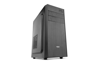 Nox NXLITE010 LITE010 es la solución de Nox para aquellos que necesiten un equipo de grandes prestaciones sin renunciar al espacio y a un rendimiento eficiente. Se trata de una semitorre compatible con placas ATX, micro ATX e ITX.Frontal brushLa semitorre LITE010 de Nox está diseñada con frontal en acabado cepillado y completamente negro, lo que lo convierten en un chasis sobrio y elegante. En su panel superior posee un USB 3.0 de alta velocidad, dos USB 2.0 y conexiones de audio.LITE010 viene con una fuente de alimentación ATX preinstalada de 500W.Diseño y prestacionesLITE010 cuenta con amplias opciones de almacenamiento, ya que es posible instalar tres SSDs 2.5” en su interior y dos HDD de 3.5”. Además, incorpora una bahía externa para unidades de 5.25”.CompatibilidadCon unas medidas de 350 x 180 x 410 y un peso de 3,40 kg, en el interior de LITE010 es posible albergar una gráfica de hasta 345 mm y coolers de hasta 165 mm.Sistema de ventilaciónLITE010 posee una rejilla lateral izquierda para permitir un flujo de aire hacia el interior del equipo. A pesar de su tamaño tiene capacidad para instalar cuatro ventiladores de 120 mm (dos frontales, uno lateral y uno trasero) y espacio para la gestión del cableado, permitiendo así un optimizado flujo de aire en el interior del equipo.DISEÑOFactor de forma: Midi-TowerTipo: PCMaterial: De plástico, SPCCColor del producto: NegroFormas de factor de tarjeta madre soportadas: ATX,ITX,Micro ATXNúmero de puertos 3.5'': 2Número de puertos 5.25'': 1Ventana lateral: NoNúmero de bahías internas de 3,5 '': 2Número de ranuras de expansión: 7Adecuado para: Hogar / OficinaAltura máxima de la CPU más fresco: 16,5 cmMáxima longitud de la tarjeta de gráficos: 34,5 cmFUENTE DE ALIMENTACIÓNFuente de alimentación incluida: SiFuente de alimentación: 500 WUbicación de fuente de alimentación: SuperiorConector de poder ATX (20 + 4 pin): SiConector de potencia ATX (24 pines): SiCPU conector de alimentación (4 +4 pines): SiConectores de poder (4 pin) periferales (Molex): 1Conector de poder floppy: 1Número de conectores SATA: 3PUERTOS E INTERFACESCantidad de puertos USB 2.0: 2Cantidad de puertos tipo A USB 3.0 (3.1 Gen 1): 1Entrada de audio: SiSalida de audio: SiENFRIAMIENTOMáximo de ventiladores frontales: 2Diámetro de ventiladores frontales soportados: 120 mmMáximos ventiladores laterales: 1Diámetro de ventiladores secundarios soportados: 120 mmMáximo de ventiladores posteriores: 1Diámetro de ventiladores traseros soportados: 120 mmMEDIOS DE ALMACENAJETamaños de disco duro soportados: 2.5,3.5''PESO Y DIMENSIONESAncho: 180 mmProfundidad: 350 mmAltura: 410 mmPeso: 3,4 kgEMPAQUETADOCables incluidos: Corriente alterna