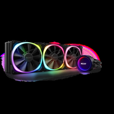 Nzxt RL-KRX73-R1 NZXT RL-KRX73-R1. Utilizar con: Procesador, Nivel de ruido del ventilador (mín.): 22 dB, Nivel de ruido del ventilador (máx.): 33 dB. Consumo energético del ventilador: 2,2 W, Voltaje del ventilador: 12 V, Corriente del ventilador: 0,18 A. Tipo: Interno, Material de bloque de agua: Cobre/Plástico, Material de radiador: Aluminio. Diámetro de ventilador: 12 cm, Dimensiones del ventilador (A x A x P): 120 x 26 x 120 mm, Ancho de radiador: 39,4 cm
