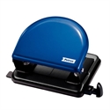 Petrus 33744 - Taladro De Oficina Metalico De Color Azul. Tiene 2 Punzones Con Diametro De 55 Mm Y Su Cap