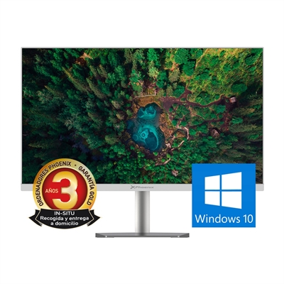 Phoenix-Technologies UNITY-C-A22W Ordenador All In One Phoenix Unity - C|Especificaciónes:|Pantalla:23.8'' Led Ips Ultra Slim|Sistema Operativo Windows 10 Home|Procesador:Intel Celeron J4105h|Gráficos: Intel Hd Graphics |Memoria Ram: 8 GbDdr4|Almacenamiento: 240 Gb Ss...