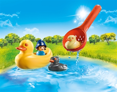Playmobil 70271 Pesca A Los Patitos Con El Cazo. Se Puede Combinar Con La Siguiente Referencia - Estando Esta Sujeta A Disponibilidad Y No Incluida En La Compra De Este Articulo: - 70267 1.2.3 Parque AcuáticoRecomendado Para Mayor...