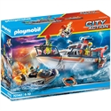 Playmobil 70140 - Incluye Dron De Rescate Y Flotadores Para Salvar Al Náufrago. Con Torno De Cable Que Funci
