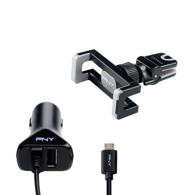 Pny BHVEEXK1/PDCUUK1RB Pny Road Kit Road Kit ( Holder + Car Charger + Dual Cable)