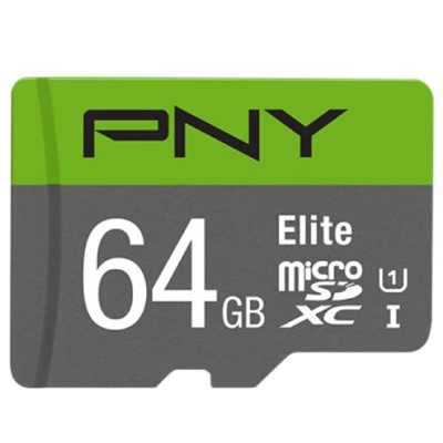 Pny P-SDU64X2V11100EL-GE La tarjeta de memoria microSD PNY Elite Performance Clase 10, UHS-I, U1 es perfecta para los smartphones más novedosos, tablets, cámaras de acción, drones y demás.Cuenta con hasta 512 GB de almacenamiento, lo que te da más espacio en tu dispositivo móvil para disfrutar de más contenido para móviles, como aplicaciones, eBooks, vídeos web, música y películas.La tecnología U1 es perfecta para grabar vídeos en HD y hacer fotos en HD, lo que te permite capturar vídeos en HD de gran calidad y fotos con tu cámara de acción, dron u otro dispositivo móvil.La tarjeta microSD Elite está clasificada como Clase 10, U1, lo que garantiza velocidades de transferencia rápida de hasta 100 MB/s, para que puedas transferir y compartir tu contenido sobre la marcha.