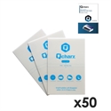 Qcharx-International QCHANTIBLUE50.LITE - Qcharx Laminas Antiblue Pack 50 Para Qx1 LiteLáminas De Hidrogel Con Filtro Luz Azul Pack 