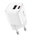 Qcharx-International QCHZEU - Cargador 20W De Carga Rápida Con Carcasa Ignífuga Y Chip De Carga Inteligente.Salida:1. Us