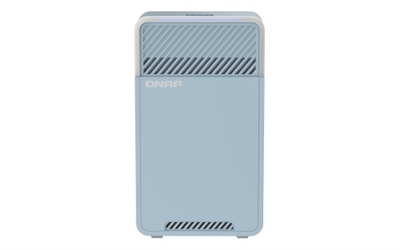 Qnap QMIRO-201W-EU QNAP QMiro-201W. Color del producto: Azul, Tipo de antena: Interno, Tipo de producto: Router de sobremesa. Banda Wi-Fi: Doble banda (2,4 GHz / 5 GHz), Estándar Wi-Fi: Wi-Fi 5 (802.11ac), Wi-Fi estándares: 802.11a, 802.11b, 802.11g, Wi-Fi 4 (802.11n), Wi-Fi 5 (802.11ac). Memoria interna: 512 MB, Memoria Flash: 4096 MB. Consumo energético: 24 W. Certificación: JATE / CE / FCC / BSMI / NCC / IC / SRRC / VCCI / RCM