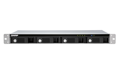 Qnap TR-004U 4-Bay 1U 12 Short-Depth Rackmount 3.5 Sata Hdd Usb 3.0 Type-C Hardware Raid External Enclosure. 1M Usb - Número Total Bahías Expansión: 4; Velocidad Lan: N/A Mb; Formato Chasis: Rack; Capacidad Discos Duros Incluidos: 0 Gb; Discos Duros Incluidos: 0; Unidad De Memoria: Sata; Número De Puertos Usb: 1