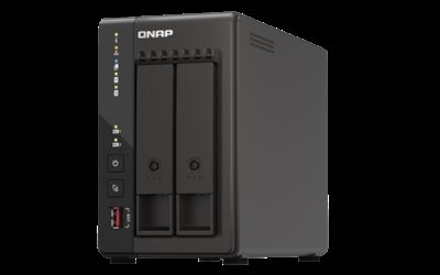 Qnap TS-253E-8G 2-Bay Desktop Nas Intel Celeron J6412 4C 2.0Ghz Burst 2.6Ghz Onboard 8Gb Ram 2 X Hdmi 1.4B 2X M.2 22 - Número Total Bahías Expansión: 2; Velocidad Lan: 100/1000/2500 Mb; Formato Chasis: Tower; Capacidad Discos Duros Incluidos: 0 Gb; Discos Duros Incluidos: 0; Unidad De Memoria: Sata; Número De Puertos Usb: 4