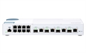 Qnap QSW-M408-4C - El QSW-M408-4C es un Switch Gestionable por web de Capa 2 que cuenta con cuatro puertos co