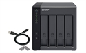 Qnap TR-004 - 4-Bay 3.5 Sata Hdd Usb 3.0 Type-C Hardware Raid External Enclosure. Usb-C To Usb-A Cable I