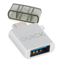 Quick-Media QMACUSB - Quick Media QMACUSB. Conector 1: USB-C, Conector 2: USB-A. Color del producto: Blanco
