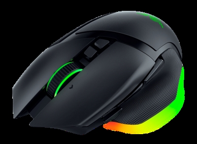 Razer RZ01-05240100-R3G1 Ratón ergonómico inalámbrico para juegos totalmente personalizable. Lleva tu inmersión al máximo con el Razer Basilisk V3 Pro 35K, un ratón inalámbrico ergonómico para juegos RGB más avanzado y personalizable que nunca. Rueda inclinable Razer HyperScroll: la rueda de desplazamiento de 4 direcciones más avanzadas, con 3 modos de desplazamiento únicos: ciclismo táctil, desplazamiento de giro libre y modo de carrete inteligente. Tensión y aceleración de desplazamiento ajustables: accede a nuevas opciones de desplazamiento personalizables en el nuevo Synapse 4, con 5 niveles de tensión de desplazamiento y 5 niveles multiplicadores de aceleración de desplazamiento. Sensor óptico Razer Focus Pro 35K Gen-2: el sensor más avanzado y preciso con ajustes de paso de 1 DPI y precisión de resolución del 99,8%. Funciones inteligentes: con el seguimiento inteligente, el sensor puede detectar y ajustar automáticamente su algoritmo de seguimiento para que coincida con la superficie, manteniendo una distancia de despegue constante para un mayor control y precisión. Al habilitar Motion Sync, el sensor puede sincronizar sus señales con los intervalos exactos en los que su PC extrae información, lo que garantiza que obtendrá las actualizaciones más recientes de la posición de su mouse para un seguimiento más consistente. Modo de triple conectividad: conecta el mouse a través de la conexión inalámbrica Razer Hyper Speed ????(2,4 GHz), Bluetooth o USB C con cable (para un uso continuo mientras se carga). Disfruta de hasta 140 horas a 2,4 GHz o 210 horas a Bluetooth. Razer Hypershift: asigna una función secundaria a cada uno de los 13 controles del ratón a través de Synapse y duplica eficazmente tus comandos. Cambia de función al instante con solo tocar un botón.