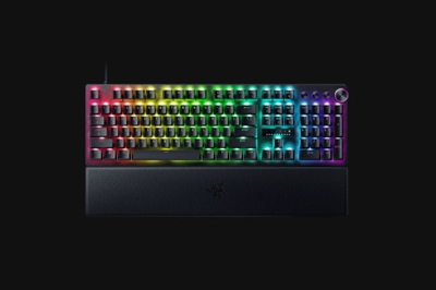 Razer RZ03-04970100-R3M1 Teclado razer huntsman v3 pro para profesionales. Mejora al instante tu nivel de juego con el campeón de los teclados gaming para esports: el Razer Huntsman V3 Pro. Pulsa nuestros switches ópticos analógicos más recientes, super equipados con el modo de activación rápida para realizar entradas repetidas a una velocidad inigualable, y disfruta de un rendimiento personalizado con el accionamiento regulable.