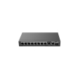 Ruijie-Networks RG-ES210GS-P RG-ES210GS-PSwitch Smart PoE gestionable a través de nube con 6 puertos GigabitEl Switch PoE de acceso Gigabit se adapta a las necesidades de red de las PYMESSwitches asequibles gestionables a través de nube inteligenteEl ES200 adopta un diseño de gestión ligero basado en la nube, que proporciona una respuesta más rápida para soportar funciones más completas.Valor añadido único para redes de CCTVLa prevención automática de bucle garantiza la continuidad del servicioLa red permanece conectada cuando se produce un bucle de red.La nube simplifica su negocio- SON, aprovisionamiento sin intervención en la nube- Configure VLANs en Ruijie Cloud APP- Supervise las estadísticas del switch en cualquier momento y en cualquier lugar- Fácil mantenimiento, ahorra tiempo y costes en sus instalaciones