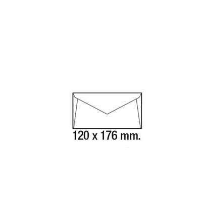 Sam 112152 Sobres Color Ca?A Verjurado Fabricados En Papel Offset. Sus Medidas Son 120 X 176 Mm Y Tiene Un Gramaje De 63 G. La Solapa Es Con Pico Y Su Tipo De Cierre Es Con Engomado. No Tiene Ventana. La Caja Contiente 500 Sobres.