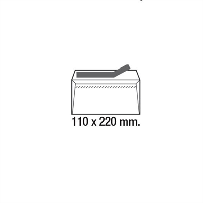 Sam 247646 Sobres Dl Fabricados En Papel Offset Especiales Para Impresoras Laser. Sus Medidas Son 110 X 220 Mm Y Tiene Un Gramaje De 90 G. La Solapa Es Recta Y Su Tipo De Cierre Es Engomado. La Ventana Se Situa En La Parte Derecha. La Caja Contiene 500 Sobres.