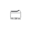 Sam 247676 - Sobres Blancos Fabricados En Papel Offset. Sus Medidas Son 110 X 220 Mm Y Tiene Un Gramaje