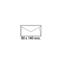 Sam 275404 - Sobres Blancos Fabricados En Papel Offset. Sus Medidas Son 90 X 140 Mm Y Tiene Un Gramaje 