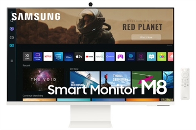 Samsung LS32BM801UUXEN Samsung LS32BM801UU. Diagonal de la pantalla: 81,3 cm (32), Resolución de la pantalla: 3840 x 2160 Pixeles, Tipo HD: 4K Ultra HD, Tiempo de respuesta: 4 ms, Relación de aspecto nativa: 16:9, Ángulo de visión, horizontal: 178°, Ángulo de visión, vertical: 178°. Altavoces incorporados. Conector USB incorporado, Versión de conector USB: 3.2 Gen 1 (3.1 Gen 1). Ajustes de altura. Color del producto: Blanco