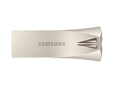 Samsung MUF-256BE3/APC Samsung MUF-256BE. Capacidad: 256 GB, Interfaz del dispositivo: USB tipo A, Versión USB: 3.2 Gen 1 (3.1 Gen 1), Velocidad de lectura: 300 MB/s, Velocidad de escritura: 30 MB/s. Factor de forma: Sin tapa. Protección mediante contraseña. Peso: 10,9 g. Color del producto: Plata