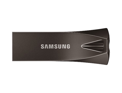 Samsung MUF-256BE4/APC Samsung MUF-256BE. Capacidad: 256 GB, Interfaz del dispositivo: USB tipo A, Versión USB: 3.2 Gen 1 (3.1 Gen 1), Velocidad de lectura: 300 MB/s, Velocidad de escritura: 30 MB/s. Factor de forma: Sin tapa. Protección mediante contraseña. Peso: 10,9 g. Color del producto: Gris