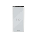 Savio SAVBA-06 - POWERBANK 10000 INDUCCION MAH SAVIO BA-06 BLANCO 10000 MAH PANTALLA LED 2*USB(A)  1*USB(C)
