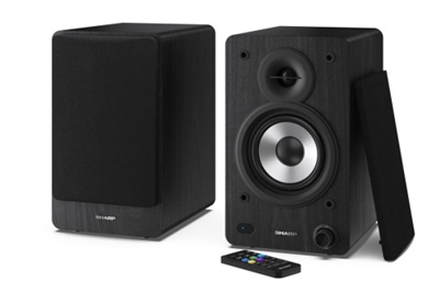 Sharp CP-SS30(BK) Sharp Bookshelf Speakers. Uso recomendado: Universal. Tipo de altavoces: De 2 vías, Canales de salida de audio: 2.0 canales. Tecnología de conectividad: Inalámbrico y alámbrico. Potencia estimada RMS: 60 W. Color del producto: Negro