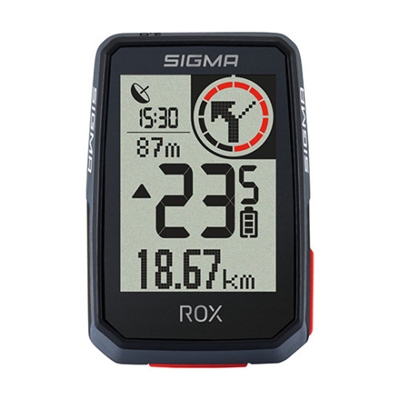 Sigma-Sport 01052 ROX 2.0: el GPS perfecto para principiantesEl ciclocomputador con GPS ROX 2.0 es perfecto para todos aquellos ciclistas recreativos que desean las funciones esenciales de un ciclocomputador con GPS y tienen un presupuesto reducido. Dispone de 14 funciones como velocidad, distancia, tiempo de entrenamiento, etc. También incluye instrucciones de navegación (a través de Komoot) y conectividad ANT+/BLE transmisiones electrónicas o e-bikes. Los datos de cada actividad se pueden chequear y analizar en cualquier momento a través de la nueva app SIGMA RIDE.