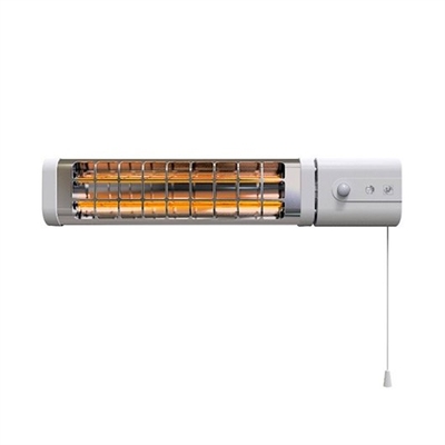 Solerpalau INFRARED-155 CALEFACTOR INFRA. SP INFRARED-155 GRIS 1500W CUARZO 2 LAMPARAS ORIENTABLE DUAL