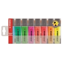 Stabilo 70/8 - Marcador Fluorescente De Tinta De Base De Agua Con Punta Biselada En 2 Grosores De Trazo: 