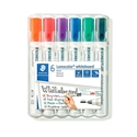 Staedtler 351 WP6-1 - Marcador Para Pizarra Con Punta De Fibra Conica Y Tinta A Base De Alcohol. Ancho De Trazo 