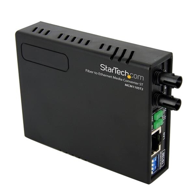 Startech MCM110ST2EU Conversor Rj45 Fibra St 2Km - Tipología Genérica: Media Converter; Tipología Específica: 100Base-Fx; Funcionalidad: Aumenta El Alcance De Tu Tarjeta O Router