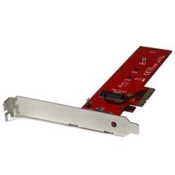 Startech PEX4M2E1 StarTech.com Adaptador PCI Express 3.0 x4 a M.2 para SSD - NGFF AHCI o NVMe - Adaptador de interfaz - M.2 - Expansion Slot to M.2 - M.2 Card - PCIe x4 - rojo - para P/N: BNDTB10GI, BNDTB210GSFP, BNDTB310GNDP, BNDTB410GSFP, BNDTB4M2E1, BNDTBUSB3142