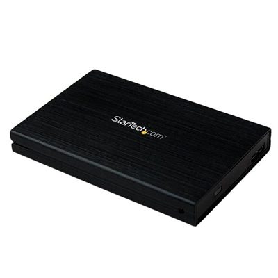 Startech S2510BMU33 Caja Usb 3.0 Disco 2.5 Sata 3 - Color Primario: Negro; Material: Aluminio; Interfaz Discos Soportada: Sata; Hdd 2,5 Pulgadas: Sí; Hdd 3,5 Pulgadas: No; Puertos Usb 3.2 Gen 1 Superspeed (5 Gbps) Type-A: Sí